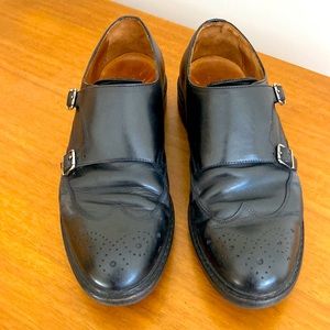 Massimo Dutti men’s black leather dress shoes EU 42